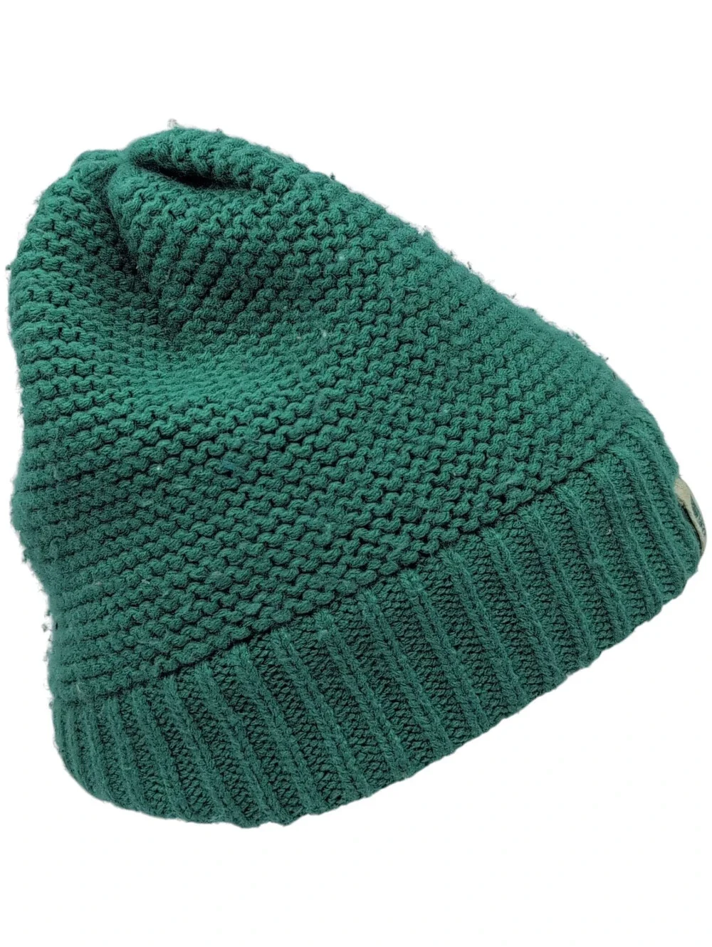 The North Face Beanie Womens One Size Green Knit Cuffed Logo NF00CLM5 Hat